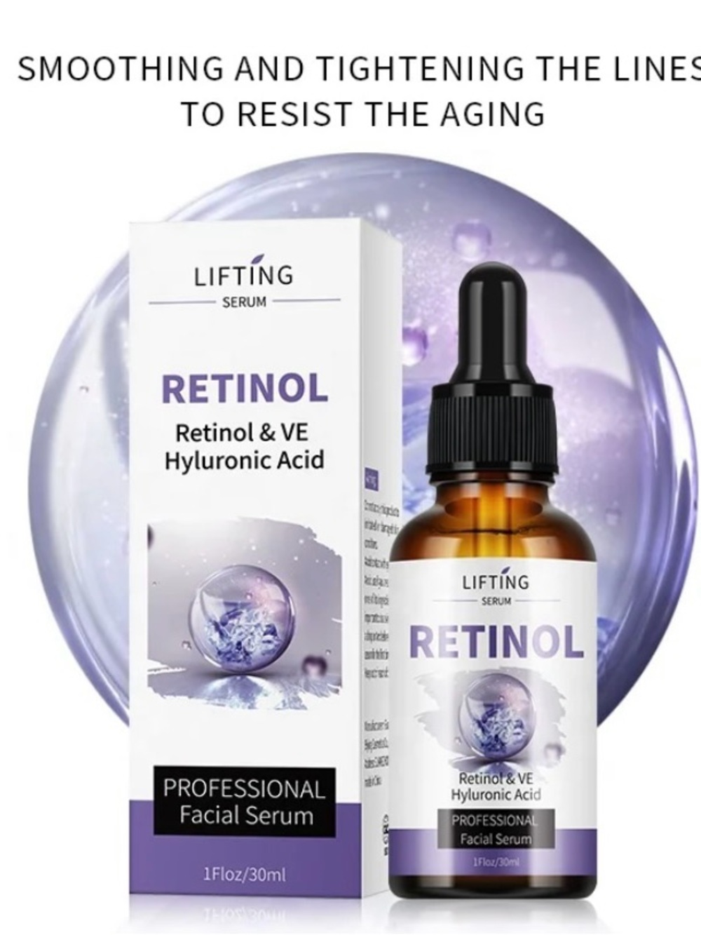 Lifting Retinol Facial Serum – Purple
